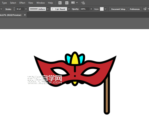 ai怎么畫(huà)舞會(huì)面具