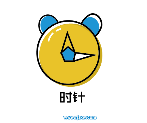 時針APP簡易圖標(biāo)怎么設(shè)計