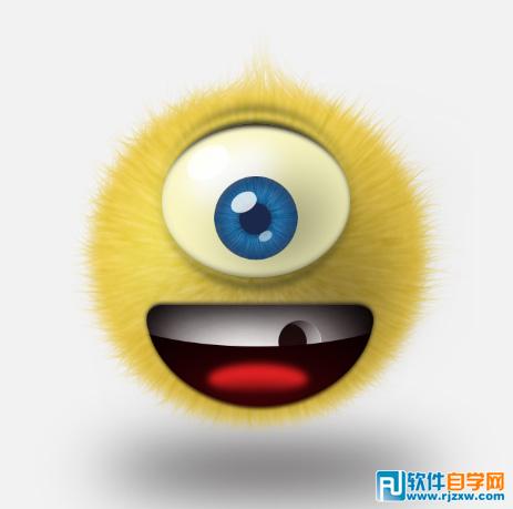 photoshop圖標(biāo)繪制 獨(dú)眼小怪物