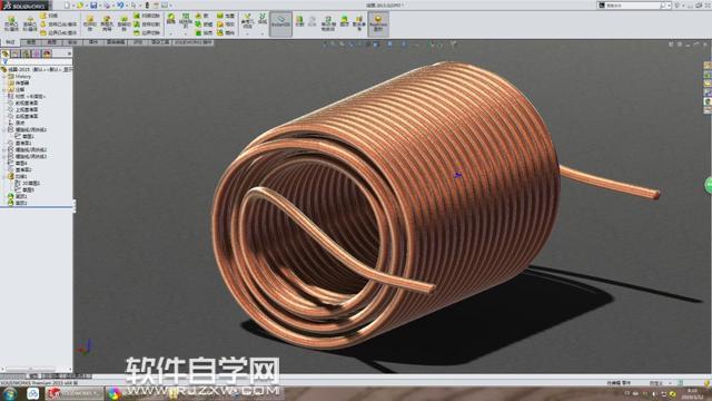 solidworks多層線圈怎么繪制？