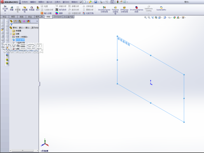 solidworks旋轉(zhuǎn)畫一個圓柱的方法