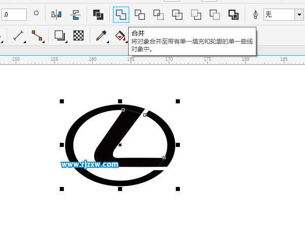 CDRX8設(shè)計(jì)LEXUS雷克薩斯的標(biāo)志教程