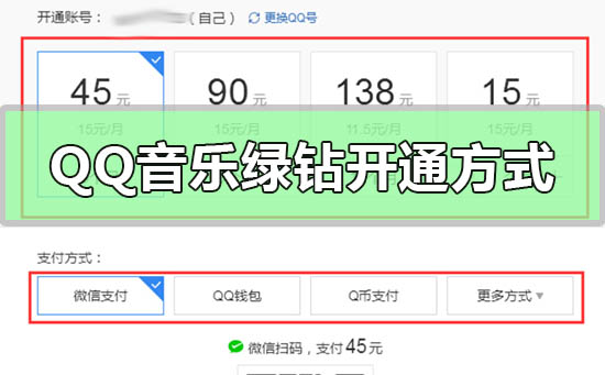 qq音樂(lè)綠鉆開(kāi)通方式