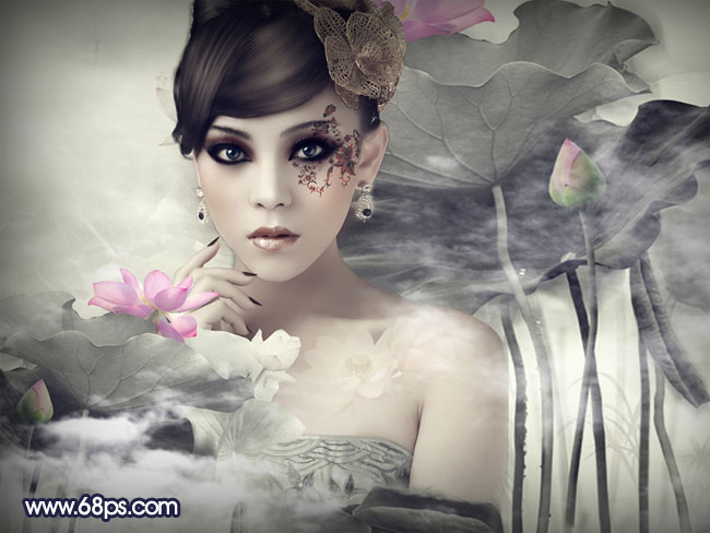 用PhotoShop把人物照片合成手繪水墨風(fēng)格畫(huà)實(shí)例教程